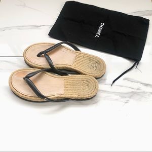 Authentic Chanel Espadrille Sandals